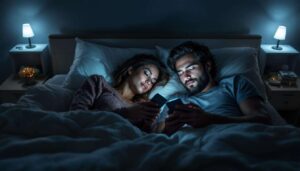 We zijn het voelen in bed verleerd, met dank aan onze telefoonverslaving